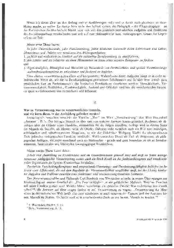Vorschauseite 2: Personenorientierte Schlüsselqualifikationen - zur Förderung von Handlungskompetenzen und Verantwortlichkeit in der Pflege