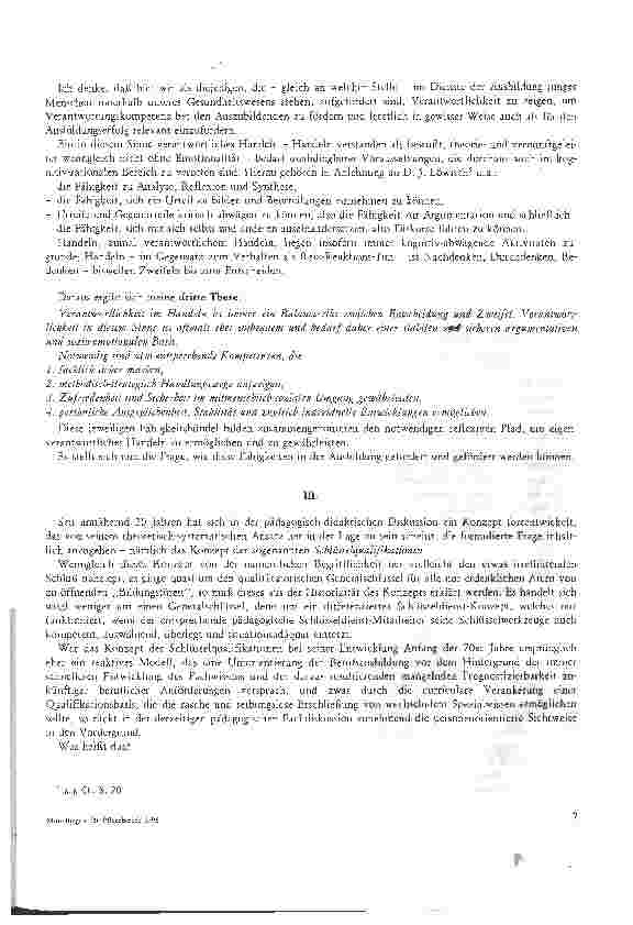 Vorschauseite 3: Personenorientierte Schlüsselqualifikationen - zur Förderung von Handlungskompetenzen und Verantwortlichkeit in der Pflege