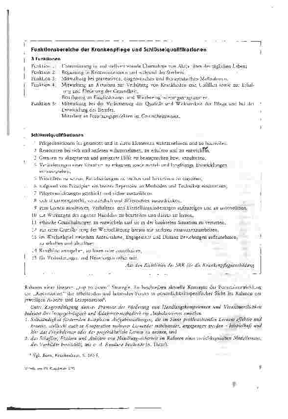 Vorschauseite 5: Personenorientierte Schlüsselqualifikationen - zur Förderung von Handlungskompetenzen und Verantwortlichkeit in der Pflege