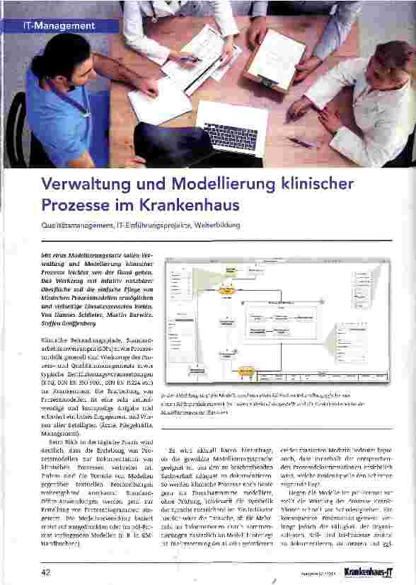 Vorschauseite 1: Verwaltung und Modellierung klinischer Prozesse im Krankenhaus