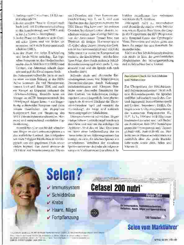 Vorschauseite 2: Hypothyreose als Hilfeschrei erschöpfter Nebennieren