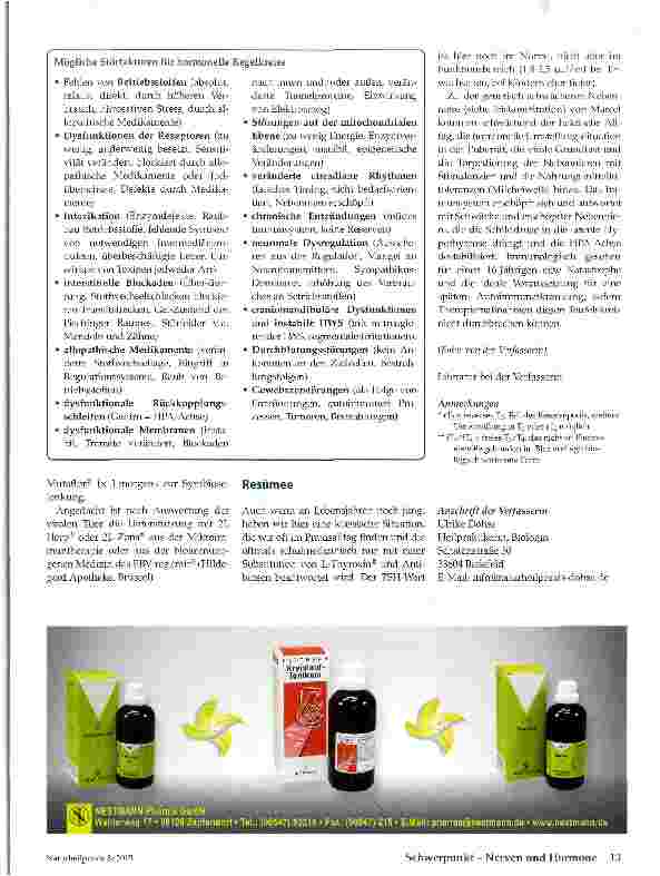 Vorschauseite 4: Hypothyreose als Hilfeschrei erschöpfter Nebennieren
