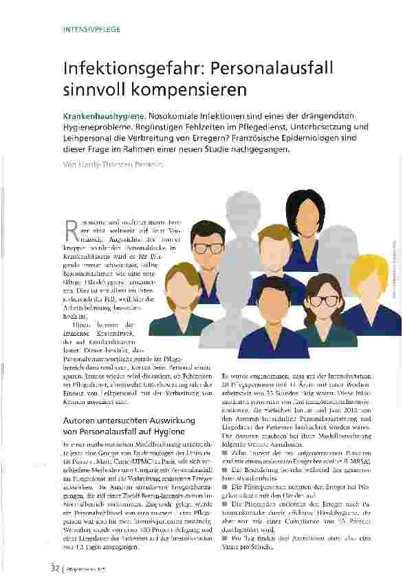 Vorschauseite 1: Infektionsgefahr: Personalausfall sinnvoll kompensieren