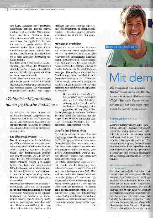 Vorschauseite 3: Pflegefachpersonen an vorderster Front
