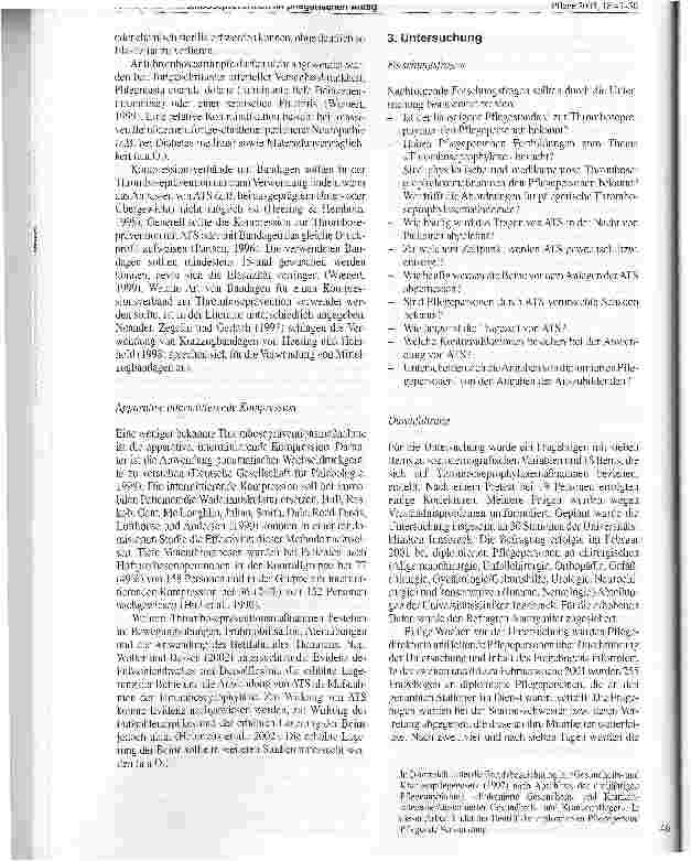 Vorschauseite 4: Thromboseprävention im pflegerischen Alltag an einer Universitätsklinik