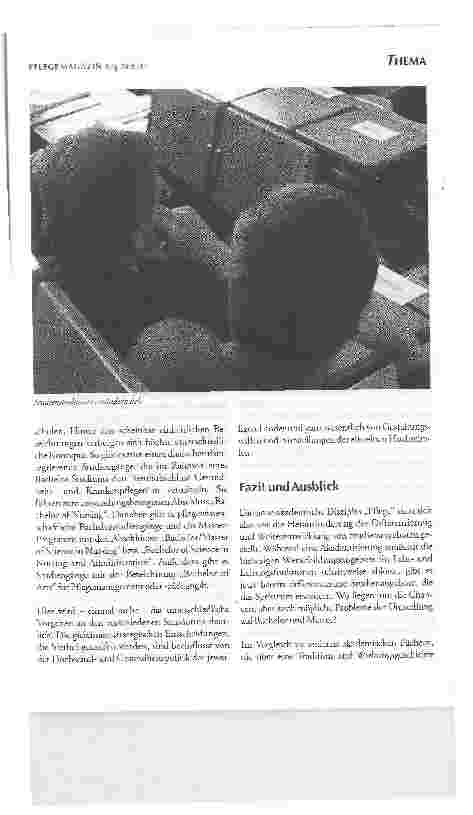 Vorschauseite 4: Bachelor und Master in pflegebezogenen StudiengängenÜBER CHANCEN, RISIKEN UND NEBENWIRKUNGEN DER STUDIENREFORM FÜR EINE NEUE DISZIPLIN