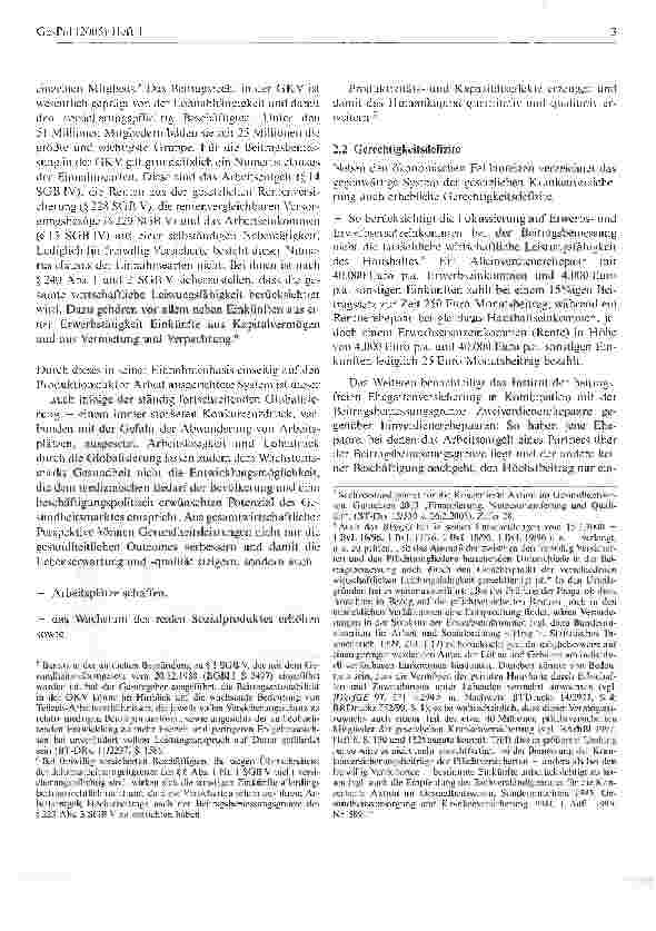 Vorschauseite 3: Das CDU/CSU-Modell einer Solidarischen Gesundheitsprämie