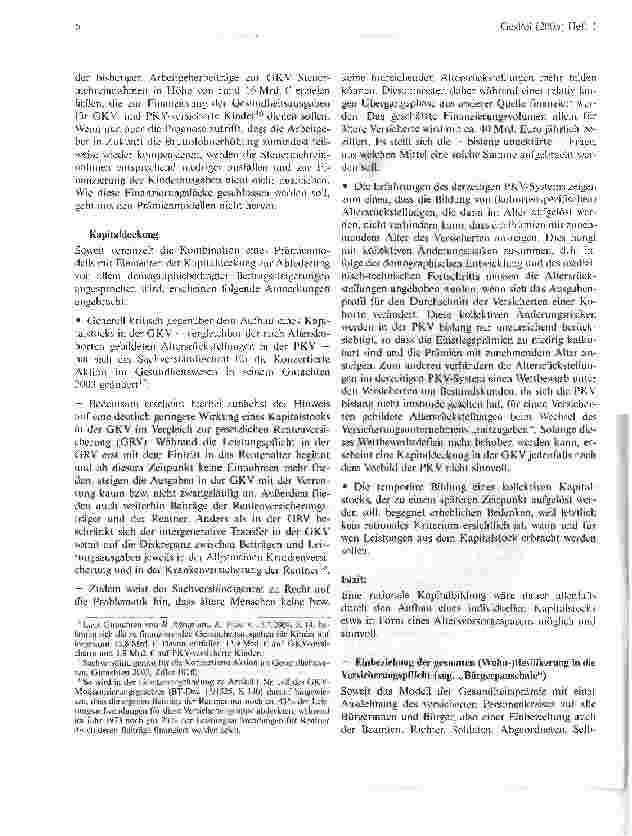 Vorschauseite 6: Das CDU/CSU-Modell einer Solidarischen Gesundheitsprämie