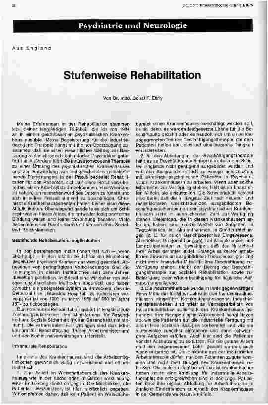Vorschauseite 1: Stufenweise Rehabilitation
