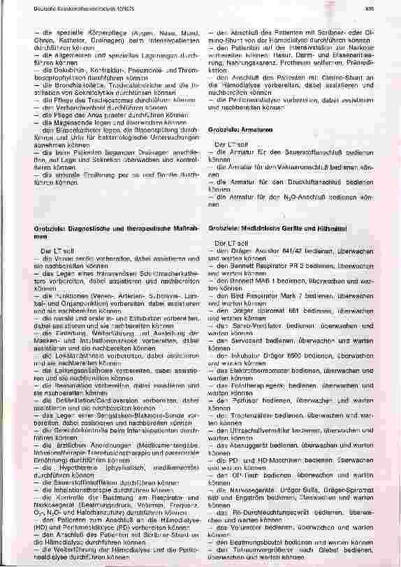 Vorschauseite 2: Lehrgang zur Heranbildung von Fachschwestern u.Fachpflegern für Anästhesie u. Intensivpflege Uni Berlin