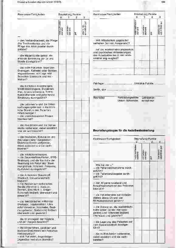 Vorschauseite 4: Lehrgang zur Heranbildung von Fachschwestern u.Fachpflegern für Anästhesie u. Intensivpflege Uni Berlin