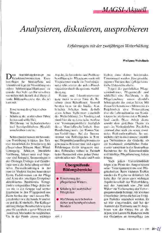 Vorschauseite 1: Analysieren, diskutieren, ausprobieren