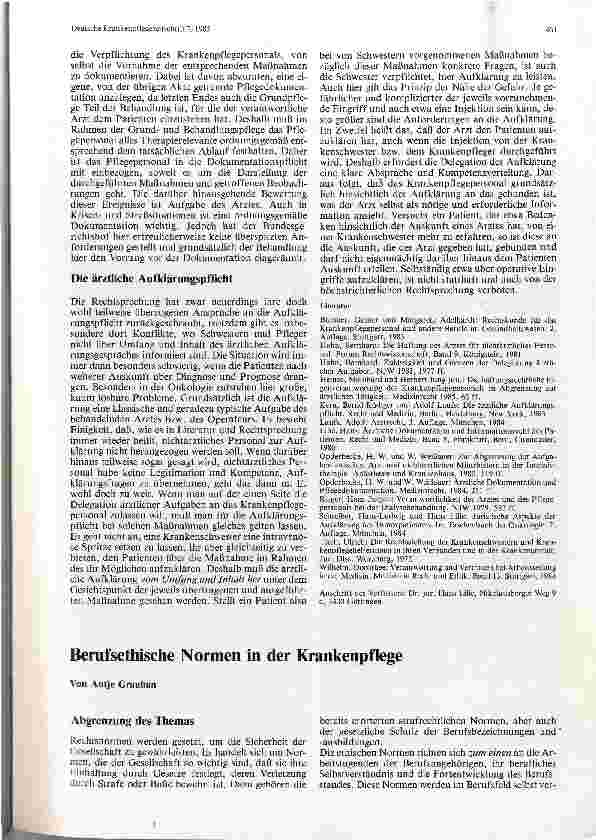 Vorschauseite 4: Rechtsnormen in der Krankenpflege