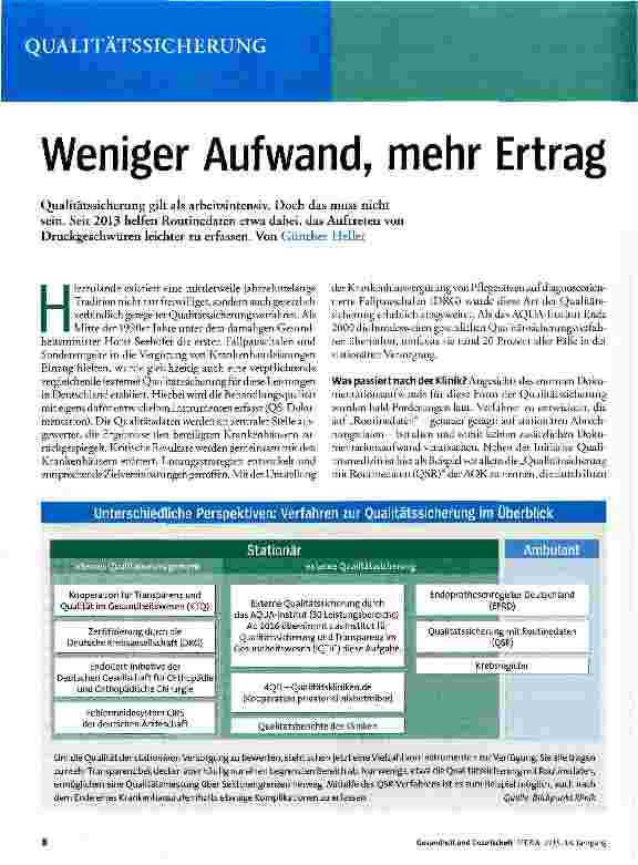 Vorschauseite 1: Weniger Aufwand, mehr Ertrag