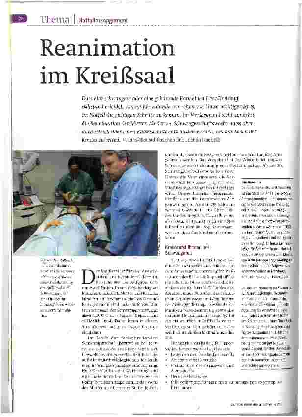 Vorschauseite 1: Reanimation im Kreißsaal