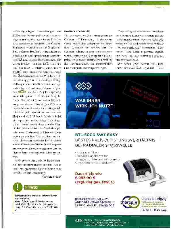 Vorschauseite 2: Cochrane-Update 3 2015