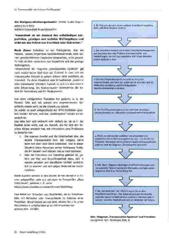 Vorschauseite 3: Ich bin „Herr Meier: Ist Transsexualität ein Problem für Pflegende?