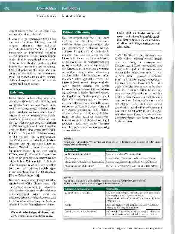 Vorschauseite 2: Das nicht-kooperative Kind - Prophylaxe, Vorgehen, Tipps