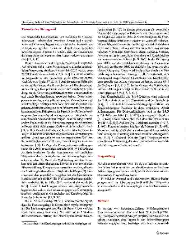 Vorschauseite 2: Übertragung heilkundlicher Tätigkeiten auf Gesundheitsund Krankenpfleger nach § 63, Abs. 3c SGB V aus Nutzersicht
