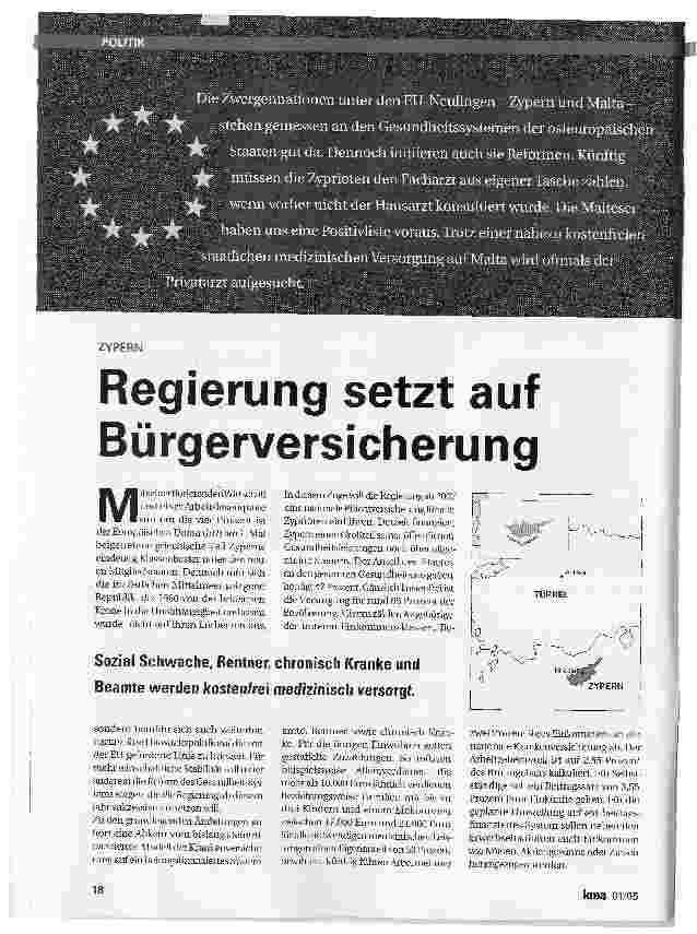 Vorschauseite 1: Regierung setzt auf Bürgerversicherung