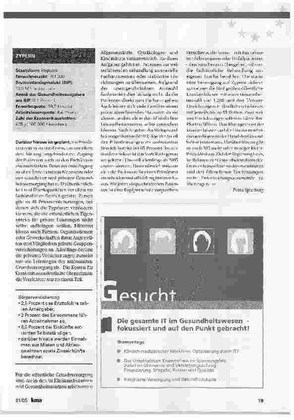 Vorschauseite 2: Regierung setzt auf Bürgerversicherung