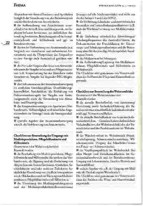 Vorschauseite 4: Pflegevisite und Wohnbereichsvisite in Einrichtungen der stationären Altenhilfe.