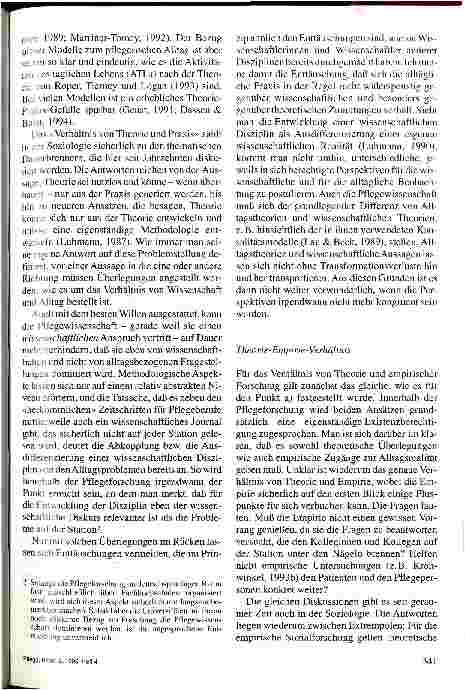 Vorschauseite 3: Pflegewissenschaft und Soziologie: Wo kann soziologische Expertise die Pflegeforschung unterstützen?