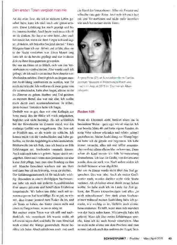 Vorschauseite 2: Für den Menschen und den Moment da sein