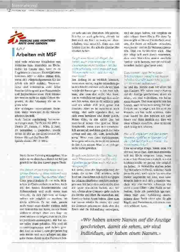 Vorschauseite 2: Man gibt jeden Tag sein Bestes, damit die Menschen überleben