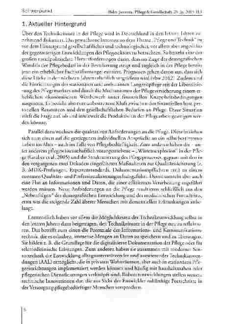 Vorschauseite 2: Technologisierung der Pflegearbeit?