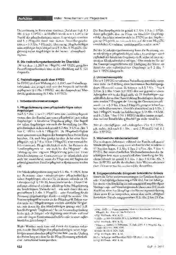 Vorschauseite 2: Neues Familienund Pflegezeitrecht