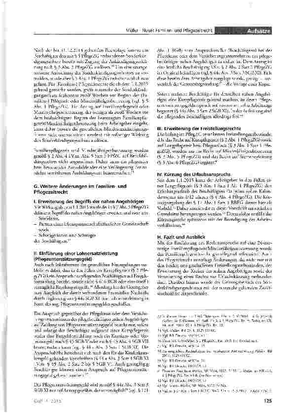 Vorschauseite 5: Neues Familienund Pflegezeitrecht
