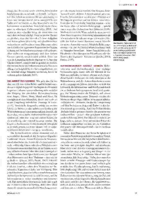 Vorschauseite 2: Achtsamkeit - die Aufmerksamkeit nach innen richten