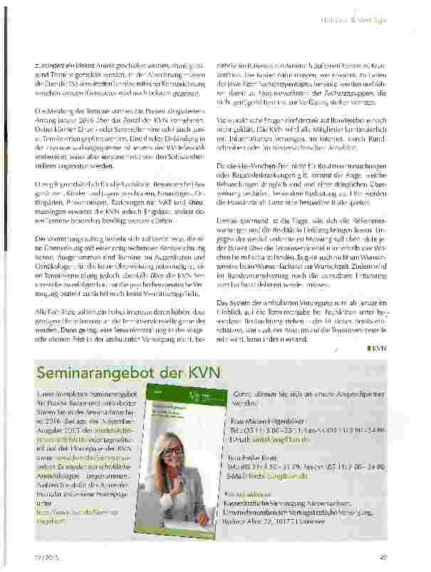 Vorschauseite 2: Terminservicestellen -so läuft es in Niedersachsen