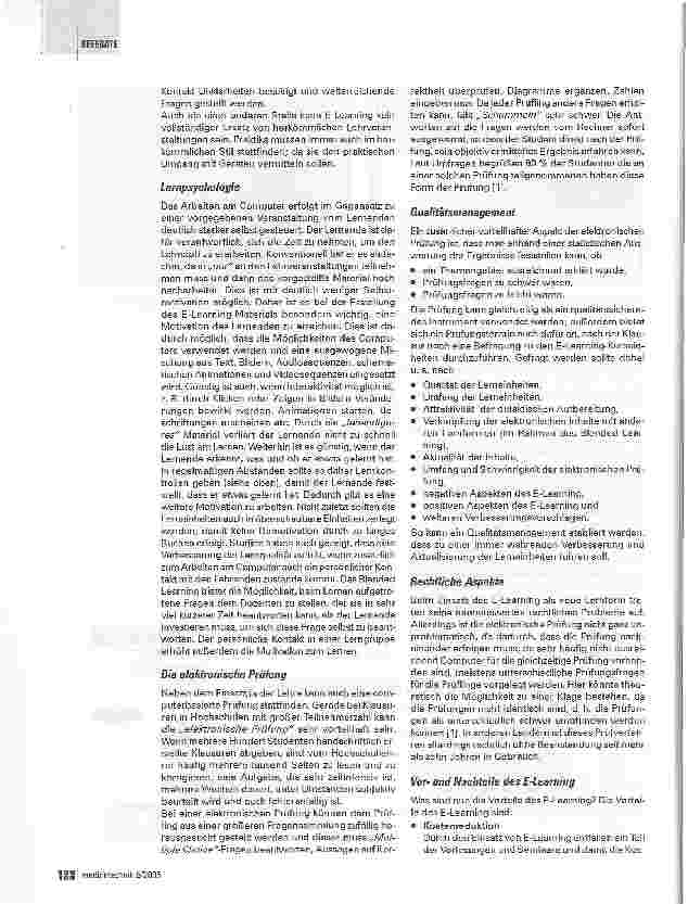 Vorschauseite 3: E-Learning in der Ausund Weiterbildung