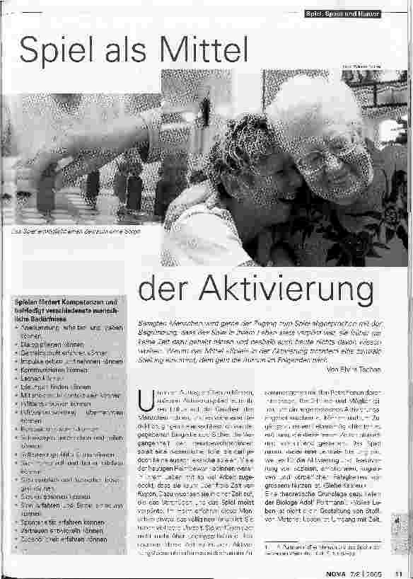 Vorschauseite 1: Spiel als Mitte der Aktivierung