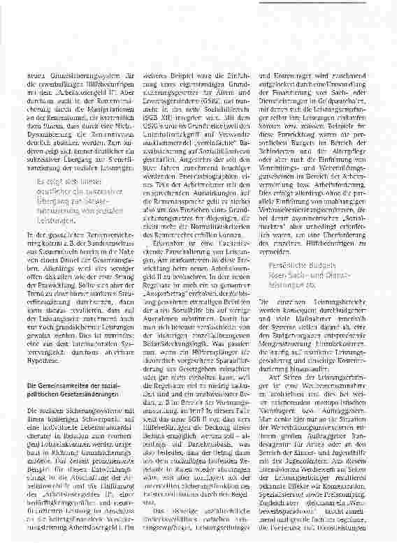 Vorschauseite 4: Deutschland auf dem Weg zum Grundsicherungsstaat?Der versteckte Umbau der Sicherungssysteme