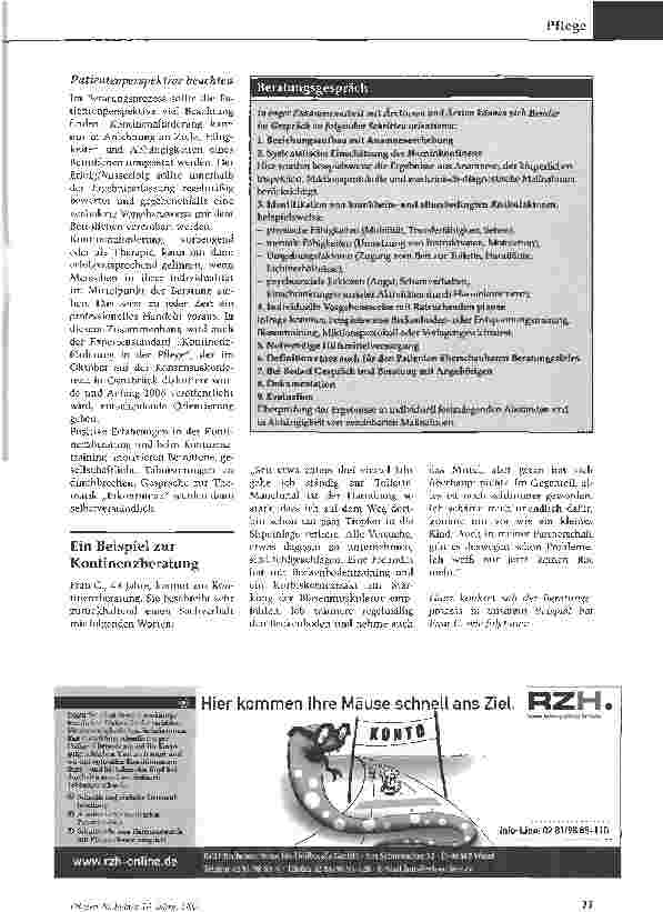 Vorschauseite 2: Inkontinenz - mit Beratung vorbeugen