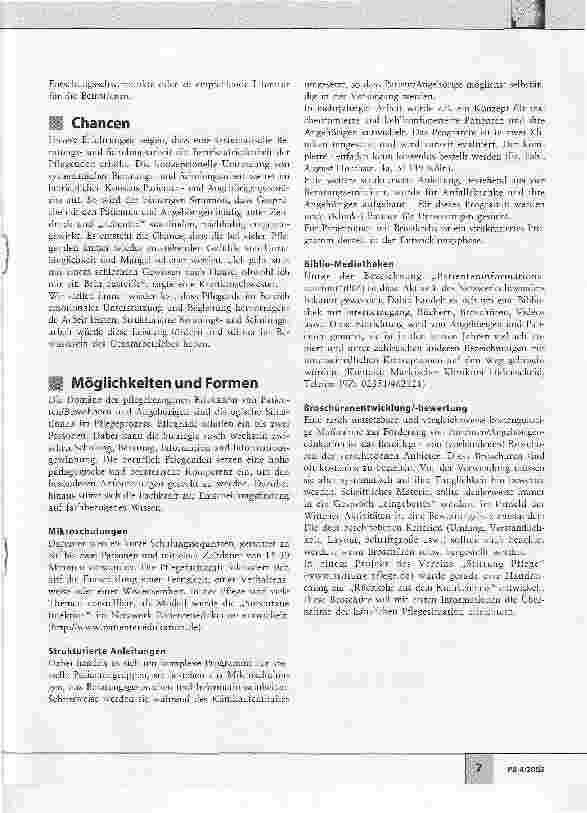 Vorschauseite 4: Schulung von Patienten und pflegenden Angehörigen