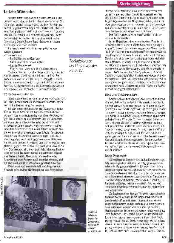 Vorschauseite 2: Hospiz - der andere Weg zum Sterben Sterbende Menschen sinnvoll begleiten und viel über sich selbst lernen