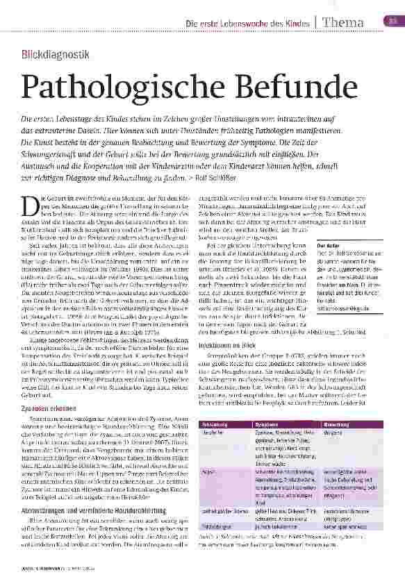 Vorschauseite 1: Pathologische Befunde