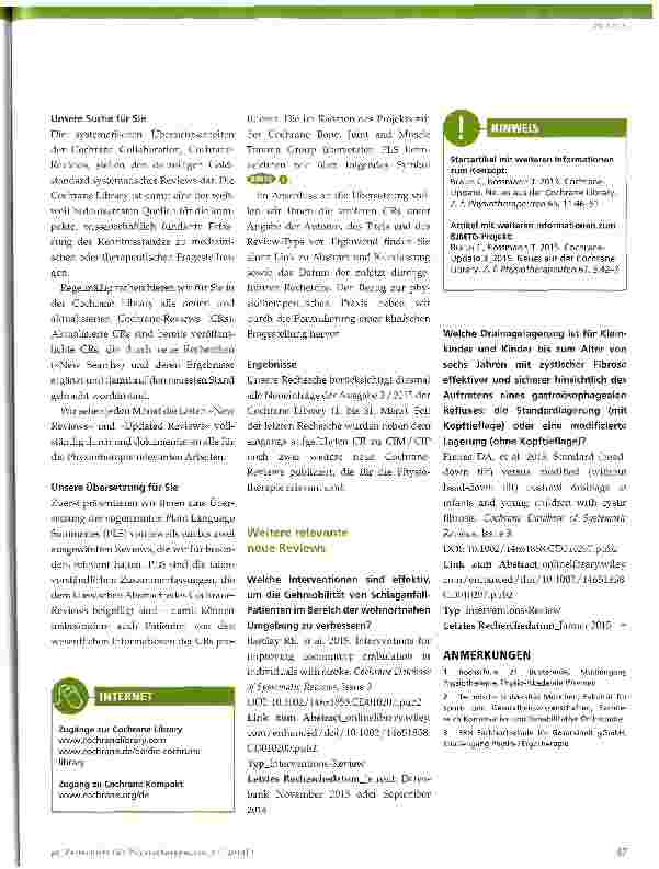 Vorschauseite 4: Cochrane-Update 5_2015
