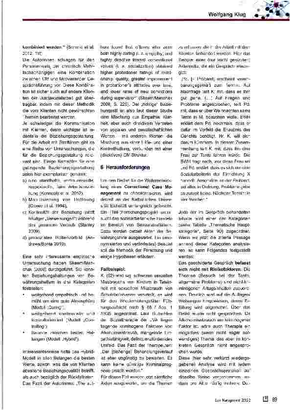 Vorschauseite 5: Correctional Case Management - Theorie und Praxis einer an Case Management orientierten Bewährungshilfe