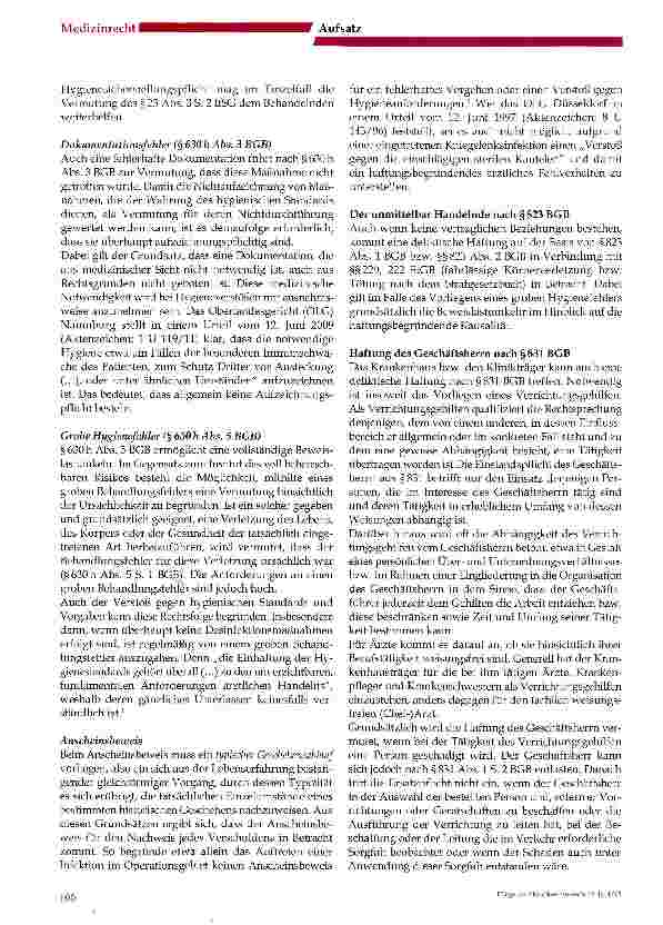 Vorschauseite 3: Die Aufbereitung von Klinikbetten als Hygieneproblem