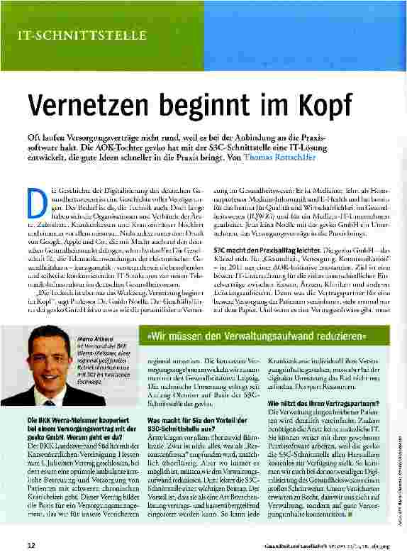 Vorschauseite 1: Vernetzen beginnt im Kopf