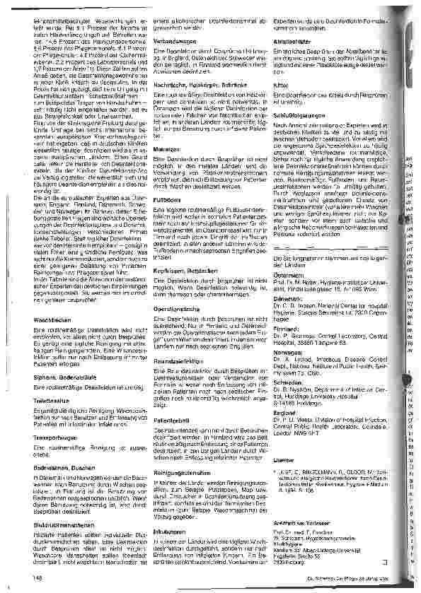 Vorschauseite 2: Weniger Desinfektionsmittel - Nebenwirkungen durch Weglassen unnötiger Desinfektionen