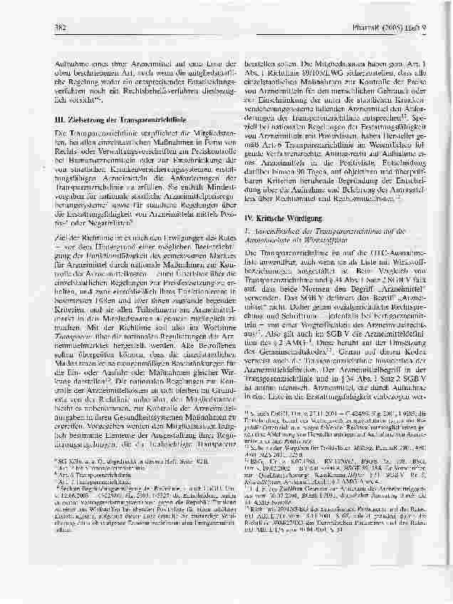 Vorschauseite 2: OTC-Ausnahmeliste gemäß § 34 Abs. 1 Satz 2 SGB V und Transparenzrichtlinie1