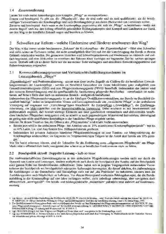 Vorschauseite 4: Ausbildungskonzepte für Pflegeberufe