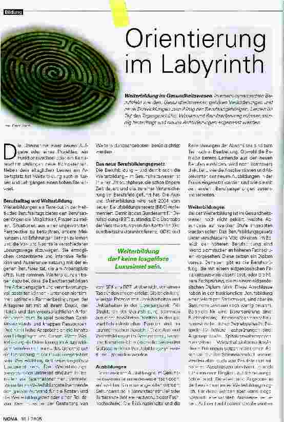Vorschauseite 1: Orientierung im Labyrinth