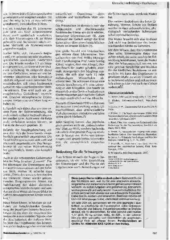 Vorschauseite 2: Das Seelenleben des Ungeborenen